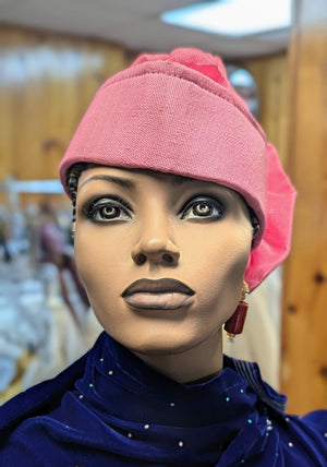 Hele Pink head wrap African wedding women dupsies