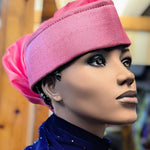 Baby pink African Autogele head wrap hat Pre-tied Dupsies