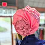 Rose petal African head wrap women dupsies