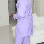 Lilac Purple African Semator Fashion for men Dupsie's