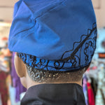 Royal Blue and Black African hat cap