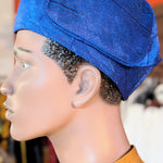 Blue aso oke African hat Dupsie's