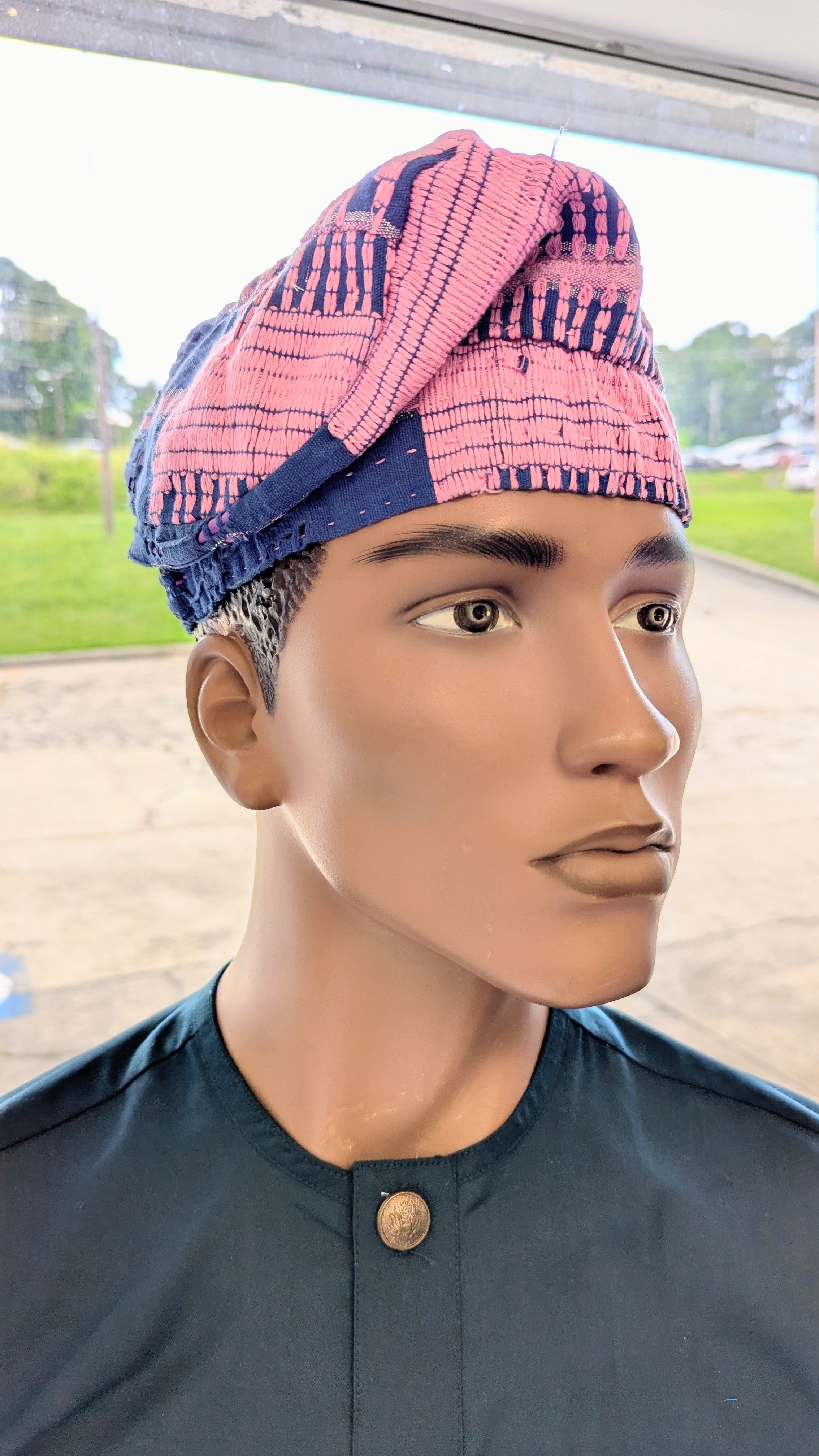 Luwaleke African Aso Oke Kufi Hat DPAHBUP31 – Dupsie’s Fashion