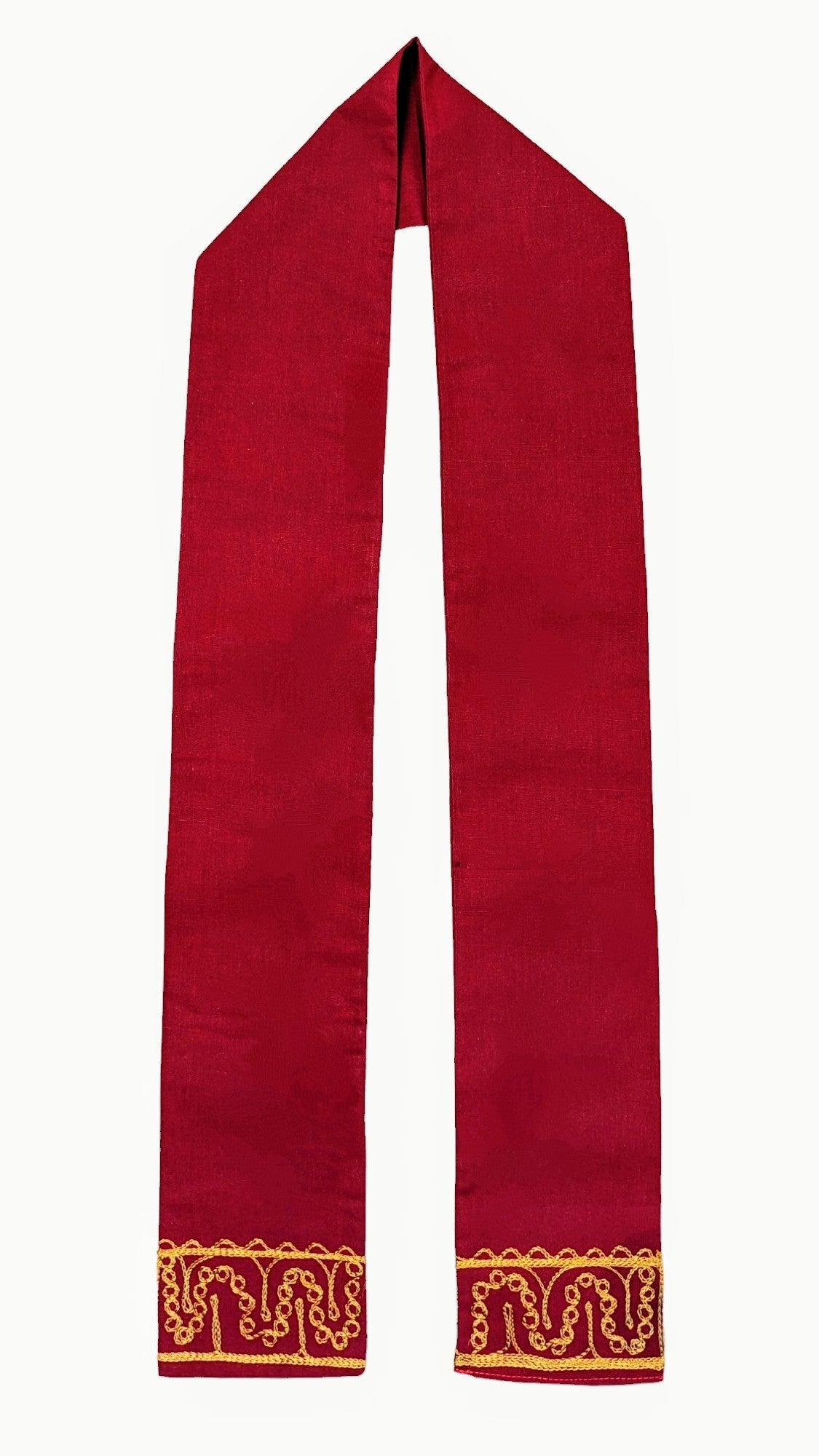 Red and Gold embroidered sash Dupsie's