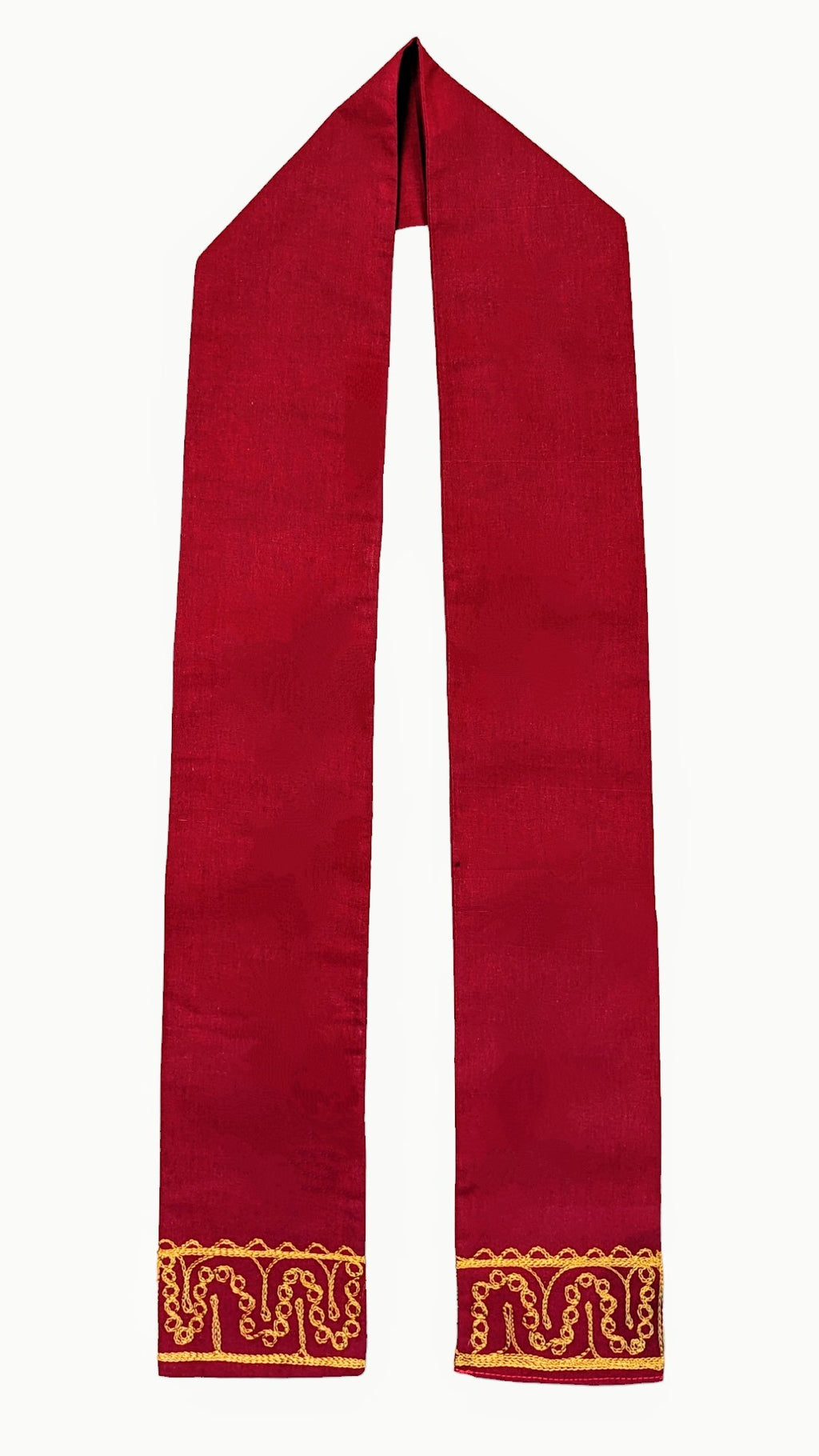 Dupsie's Afrique Royale Red Cotton Sash with Gold Embroidery DP4004S