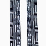 Dupsie's Nhyiira Black and White Kente African print Sash Stole with Fringes DPB0795C