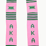 AKA Pink and Green Graduation Stole Sash Alpha Kappa Alpha