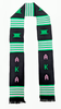 Dupsie's Akass Radiance Black, Pink, and Green Handwoven Kente Graduation Special occasion Stole Sash DPAKA300
