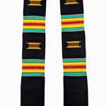 Kente Graduation sash Black Red Gold Green Off-White Customizable Graduation sash