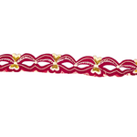 Embroidery applique dupsies Red Gold