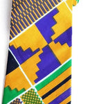 African Osei Kente necktie with a matching pocket Square 