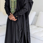 FEDORA African fashion men Dupsies Agbada Senator Black Dashiki Grand boubou 