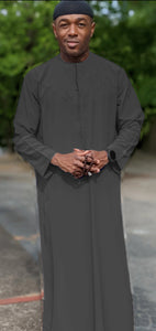Kareema African Kaftan Long Sleeve Long Shirt for Men-DPKG56