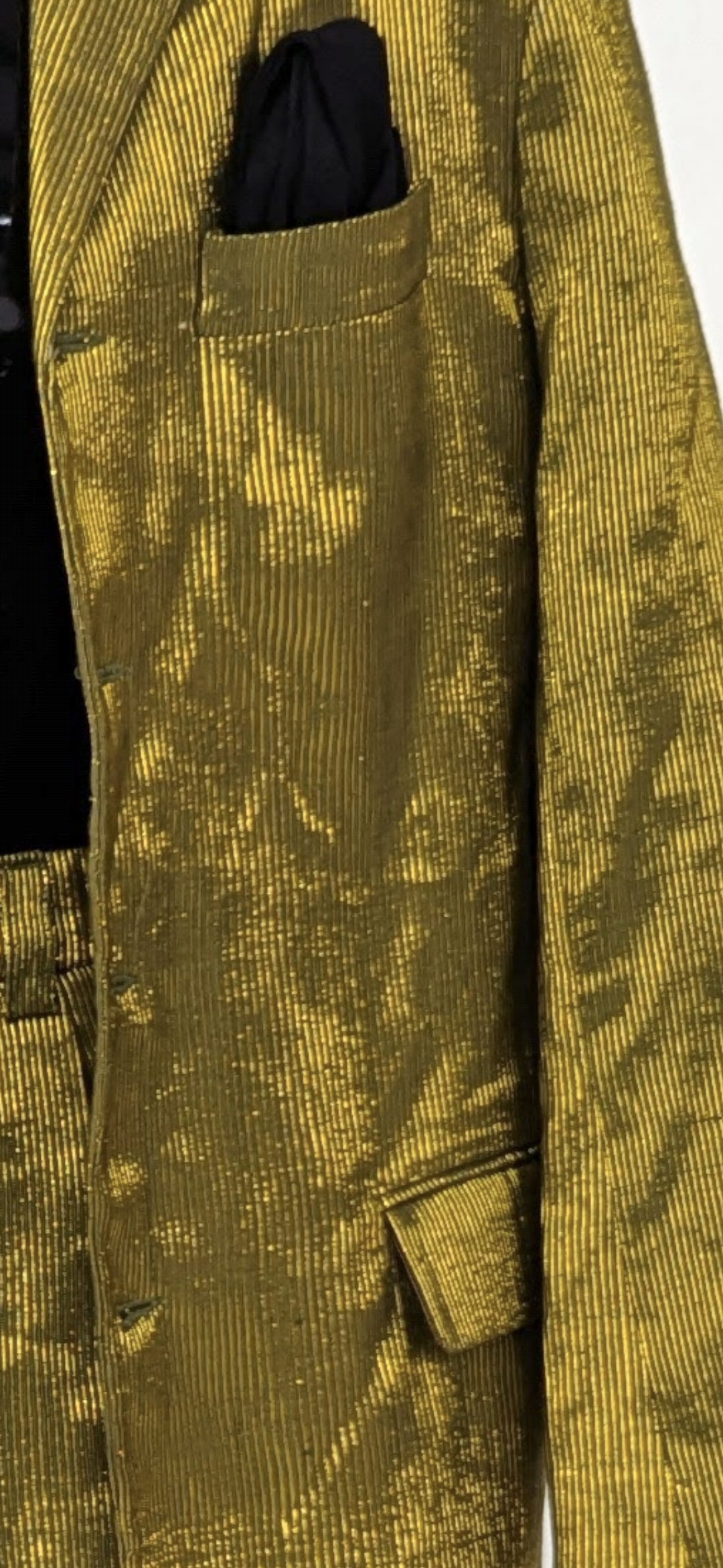 Man wearing a Dupsie's Shiny Aso Oke  Suit and pants