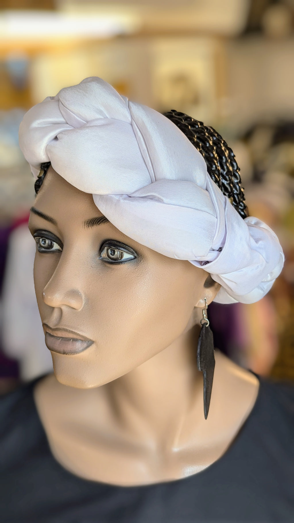 Dupsie's Lindiwe White African Head Band DPWAHB20