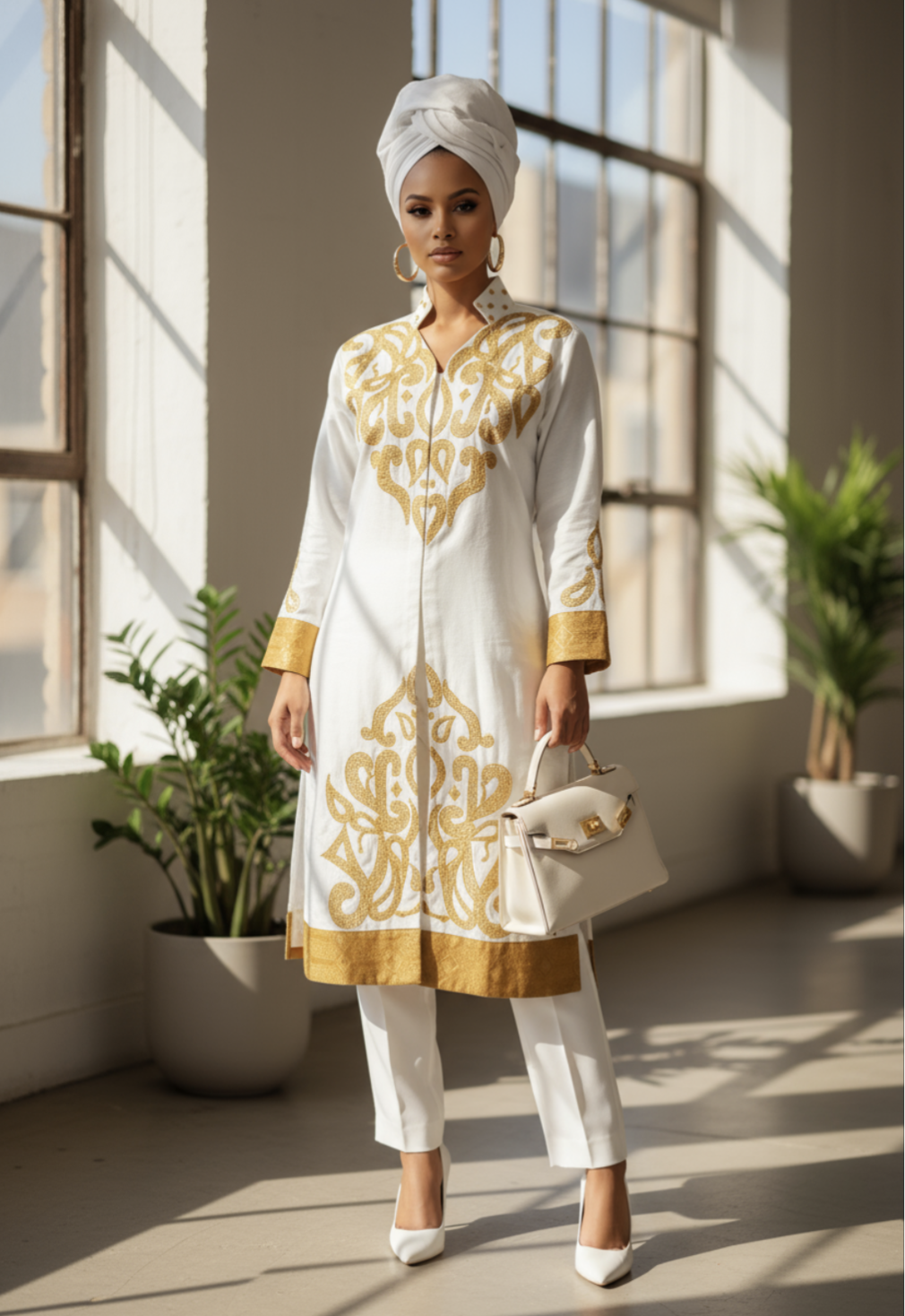 Perfect outfit for African weddings showcasing the LaToya ensemble.