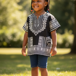 Stylish kids’ dashiki, embodying rich African culture and heritage.