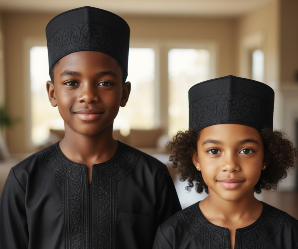 African Fashion Hat for Children - Omonla Adebo Style