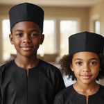 African Fashion Hat for Children - Omonla Adebo Style