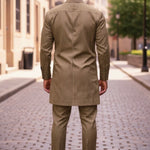 Breast Pocket Detail on African Dashiki : Close-up of the stylish breast pocket on the Ibadan Luxe dashiki top, enhancing functionality and sophistication.