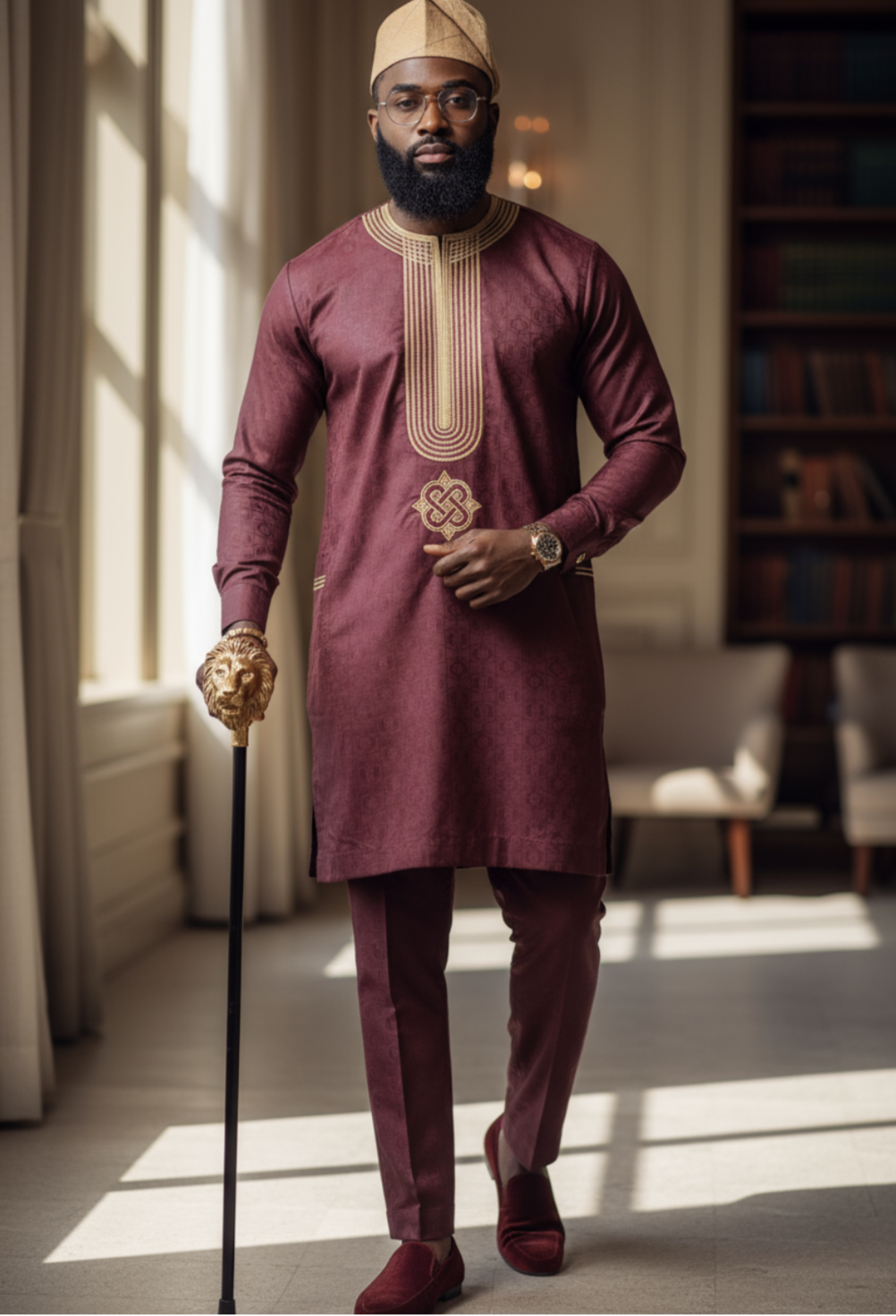 Stunning African fashion ensemble suitable for weddings and ceremonies