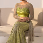 Elegant African gala fashion maxi dress for women with intricate all-over beadwork