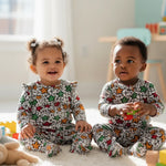 Unisex African print zipper onesie for toddlers made with soft stretchy fabric for everyday African fashion.