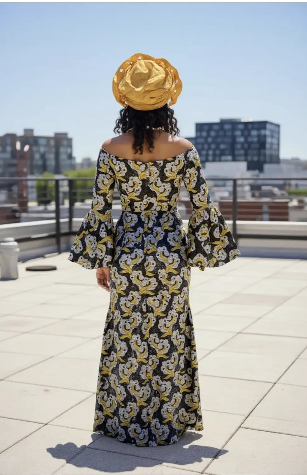 chinese dress ladies Awaseda African Clothing: Black, Silver & Gold Lace Top and Wrap Skirt Small(08)