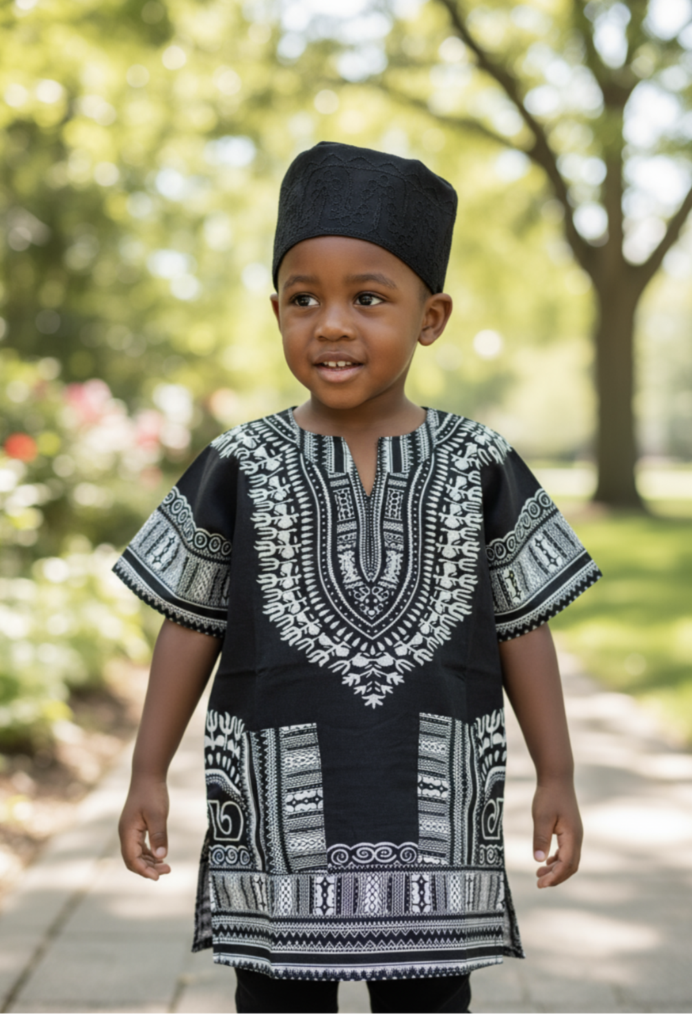 Nuru Dashiki shirt designed for children, celebrating African fashion.
