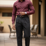 Bosco All Black African Aso Oke Pants showcasing traditional craftsmanship