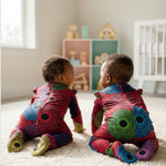 Authentic African clothing for toddlers in colorful Kitenge and Ankara inspired print.