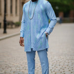 Abia ensemble by Dupsie’s African Fashion, ideal for formal occasions.