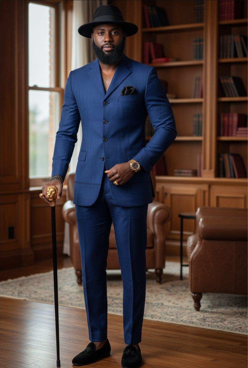 Olive-Green Four-Button Suit Jacket - Ebum by Dupsie's African Fashion