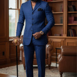 Olive-Green Four-Button Suit Jacket - Ebum by Dupsie's African Fashion