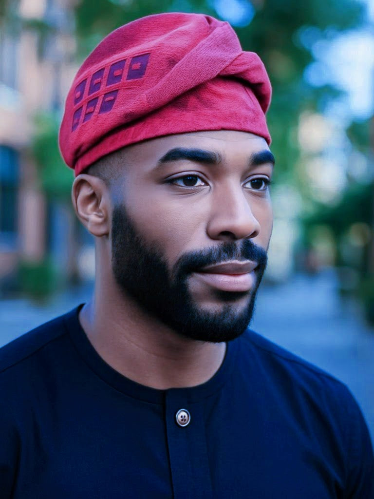 Dupsie's Wayo Aso Oke African Kufi Cap Fila hat DPAFFPP5