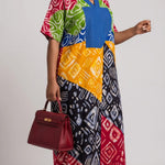 Genevieve multicolor African print dress for women by Dupsie’s African Fashion