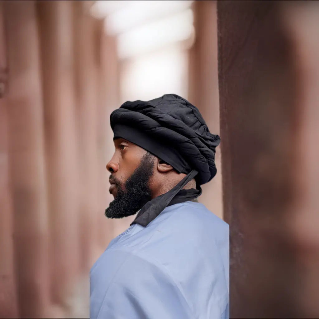 Black Turban Hat for Men Refined Style Dupsie's – Dupsie's