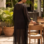 Hawa Brown African Chiffon Caftan Abaya Dress | Dupsie’s DPAHCD34 by Dupsie's African Fashion