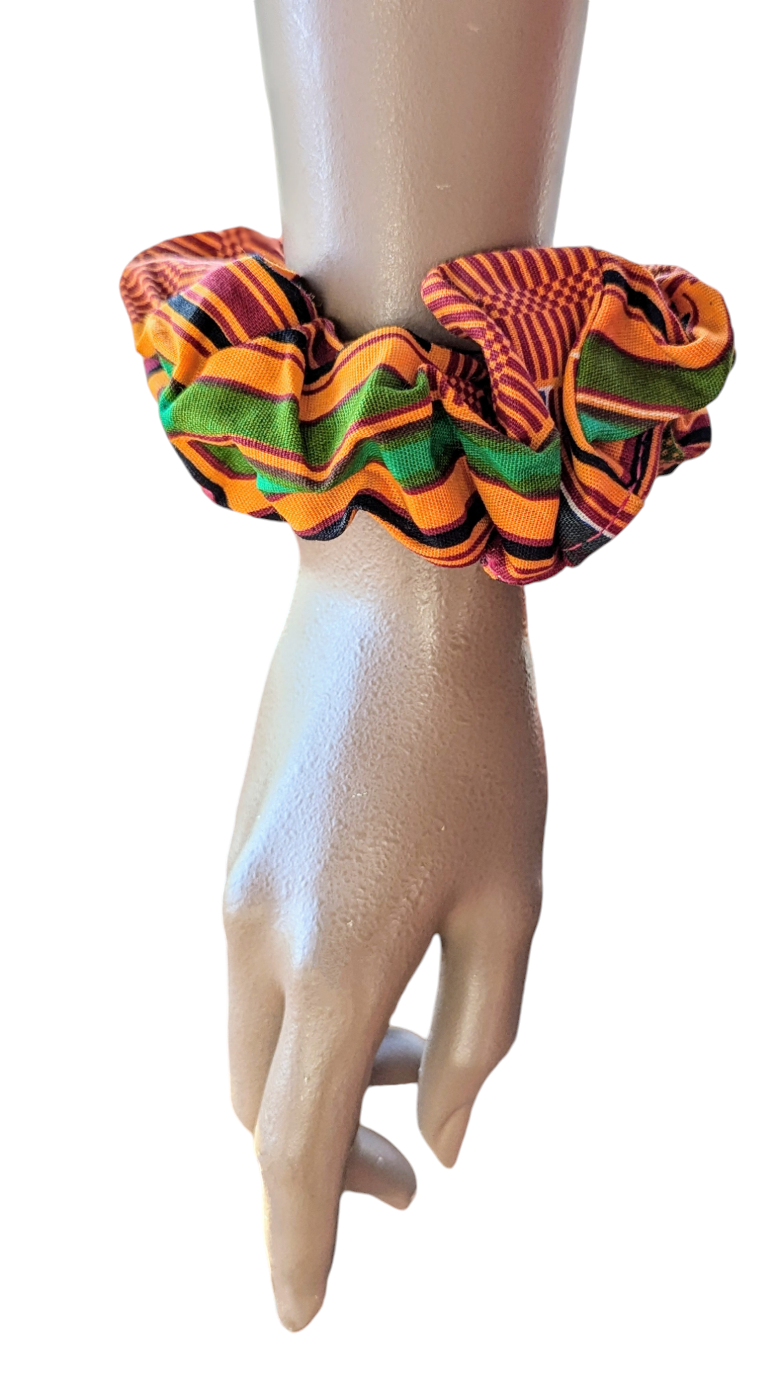 Kente African print hair tie scrunchie