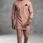 Kore Rose Gold African Senator Set for Men | Dupsie's DPASRG52 by Dupsie's African Clothing