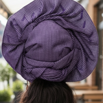 Back view of the Laju head wrap showcasing its adjustable Velcro fastener.