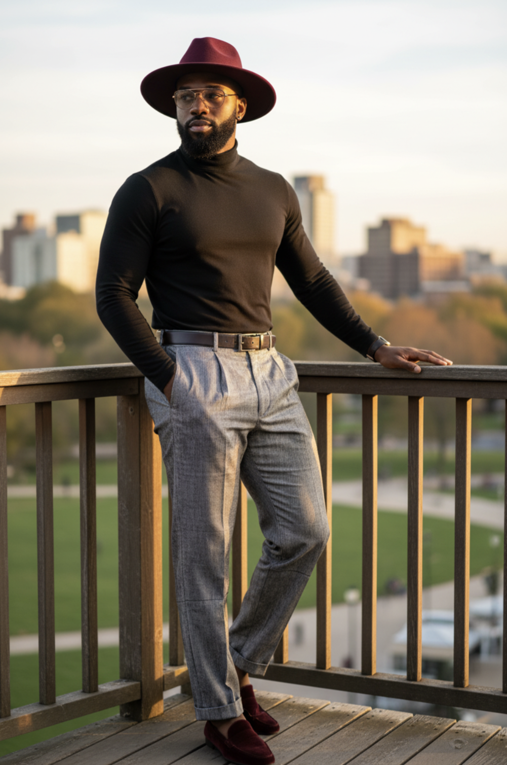 Laoye Black and Silver Aso Oke Pants by Dupsie's African Fashion