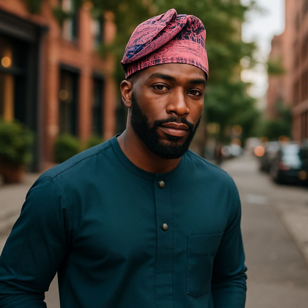 Luwaleke African Aso Oke Kufi Hat DPAHBUP31 – Dupsie’s Fashion