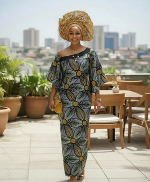 modern african fashion dresses Aniyah: Exquisite Print Dress - Black, Blue, Gold, Pink & Brown Ankara Dress with Rhinestone-Embellished Asymmetric Neckline Tinsley Tennis Dress Long image-add-6/27/25 This is a 50s Color:Orange as Pictures