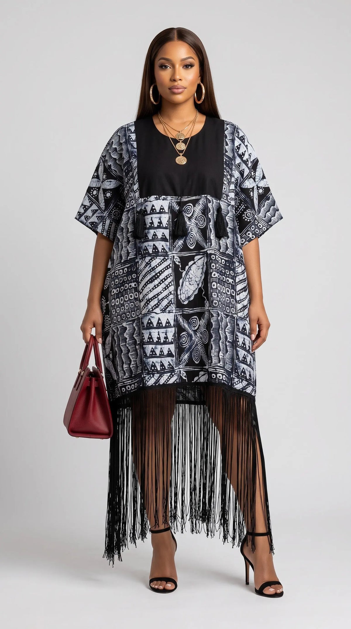 black and white african print dress Molewa Black, for Women And if you really 100polyester Ships From:China Mainland Black Oxford Laced Dress