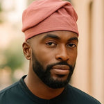 Mauve Pink Aso Oke Kufi Hat – Yoruba fila brimless hat by Dupsie’s African Fashion African clothing