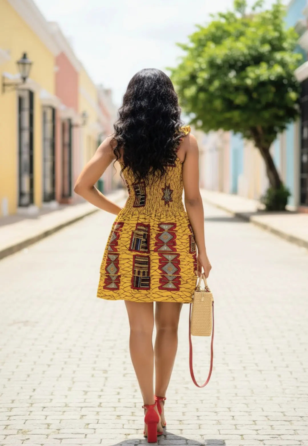 Suzye Golden Yellow African Print Ankara Short Dress – Chic African Fashion Party Dress Suzye Golden Yellow African Print Ankara Short Dress – Chic African Fashion Party Dress