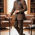 Olaaye Brown African Suit Blazer from Dupsie's African Fashion