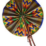 Kofina African Print Kente hot flash fan-DPPF309