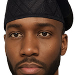 Black African ASO Oke Embroidered Cap | Traditional Nigerian Men’s Hat | Wedding